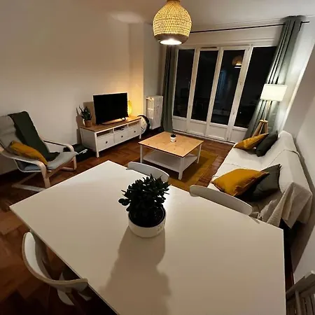 아파트 4 Personnes - Ambiance Cosy - Proche Universites 그르노블